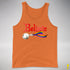 Believe Progress Pride LGBTQ Jingle Bell Premium Tank Top - Orange